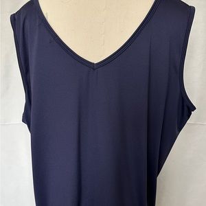 Plus Size Clear Sky Navy Shell Top